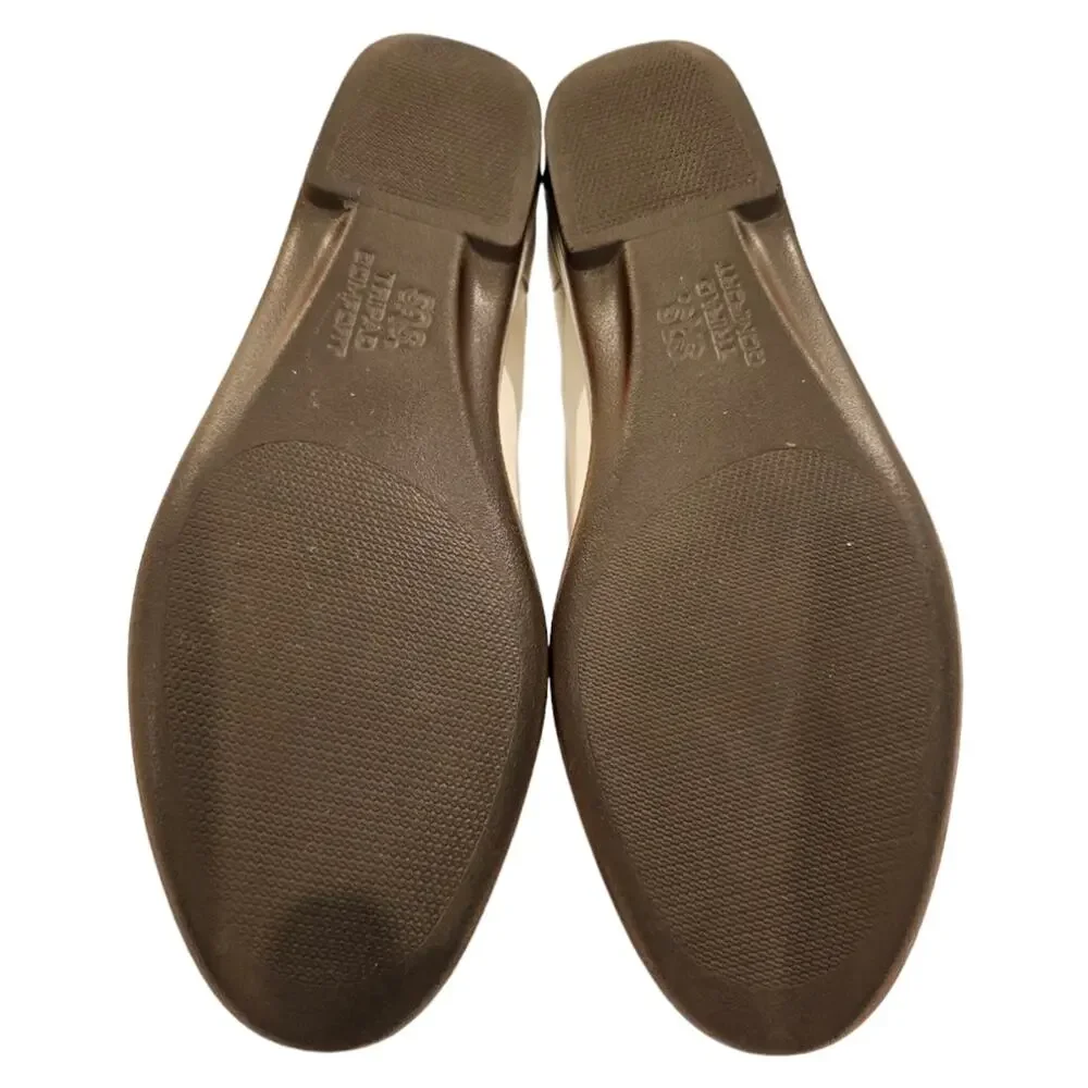 SAS Tripad Simplify Leather Moccasin Slip On Loafers 7.5 Medium White